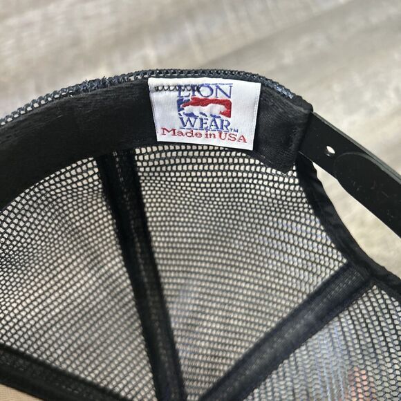 Little League Umpire Hat Snapback Navy Vintage Made in USA Rare Mesh Foam Cap - Picture 8 of 8